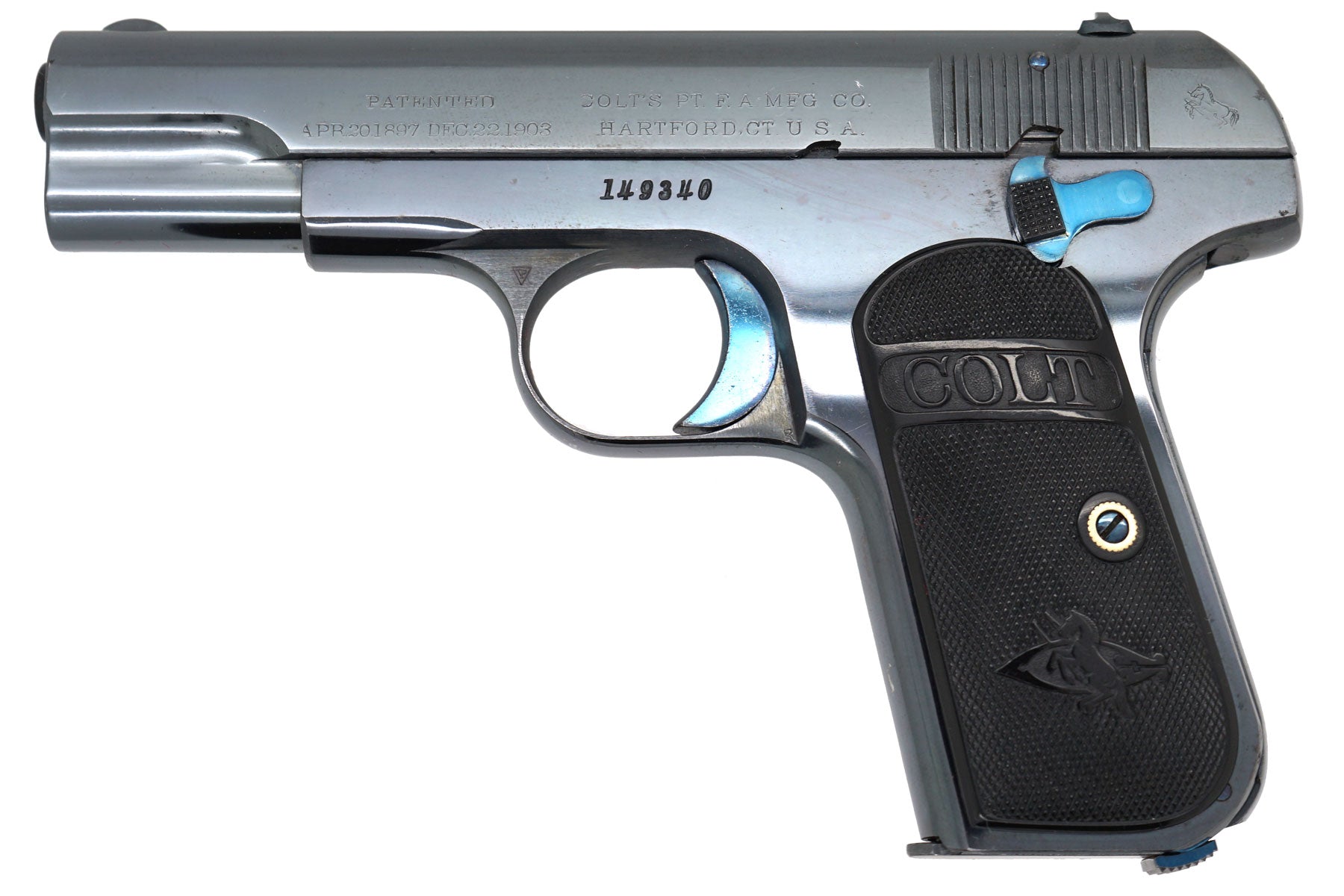 Colt 1903 Pocket Hammerless 32ACP SN:149340 MFG:1913