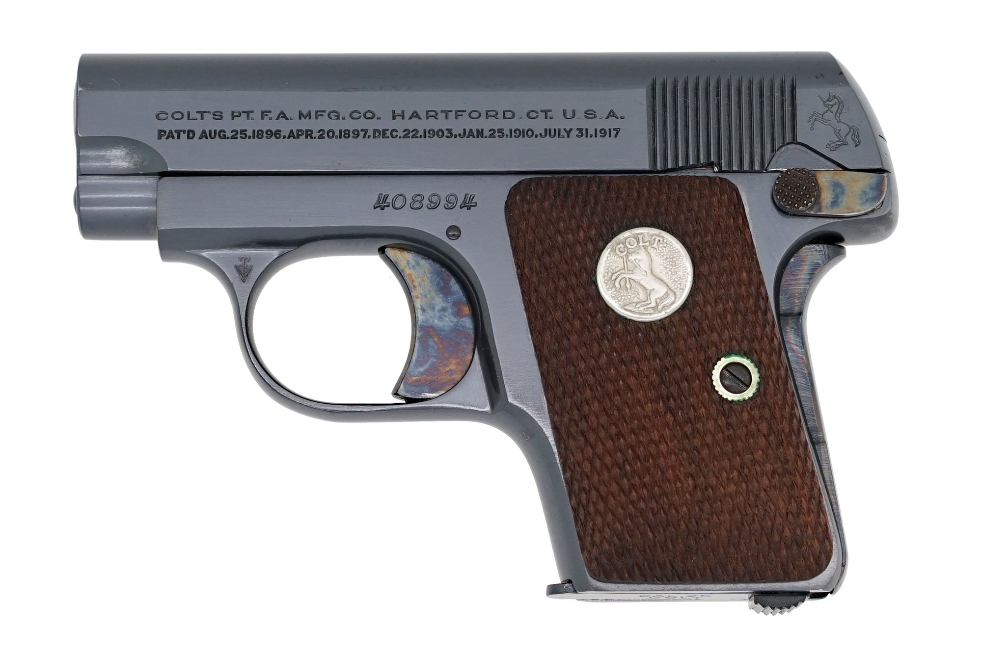 Colt 1908 Vest Pocket 25ACP SN:408994 MFG:1940