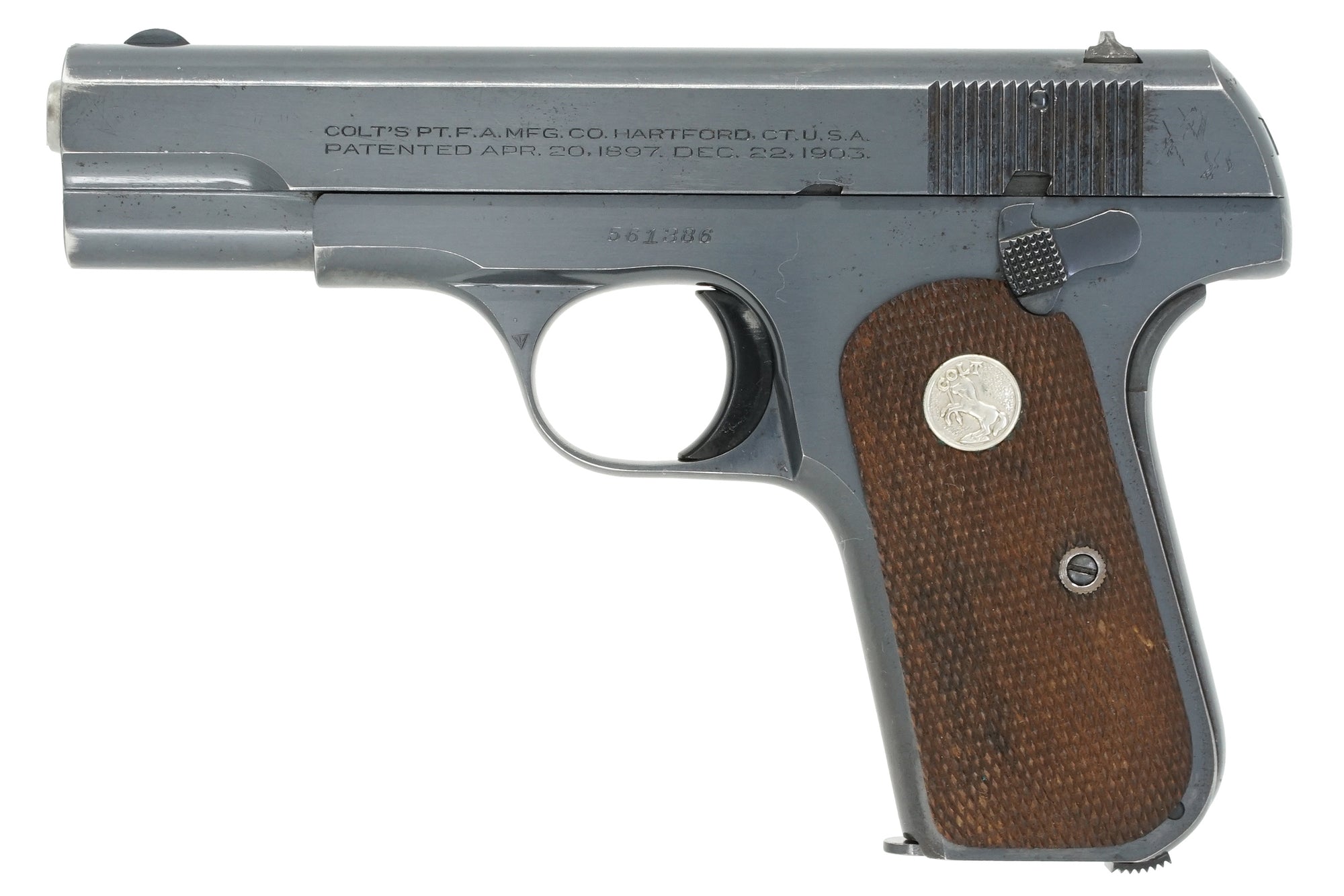 Colt 1903 Pocket Hammerless 32ACP SN:561386 MFG:1944