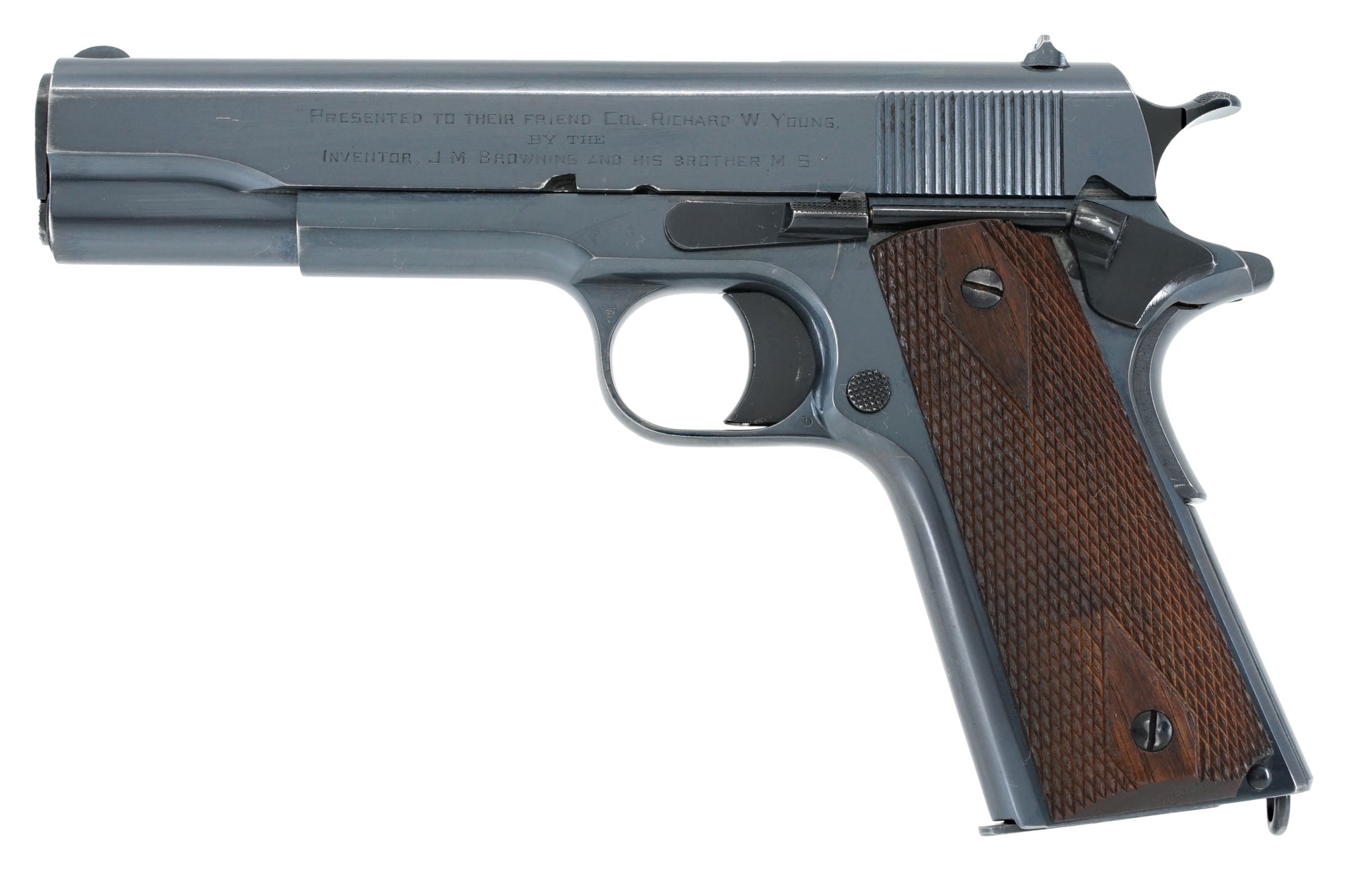 Colt Government Model 45ACP SN:C101411 MFG:1918 - Young-Browning Presentation