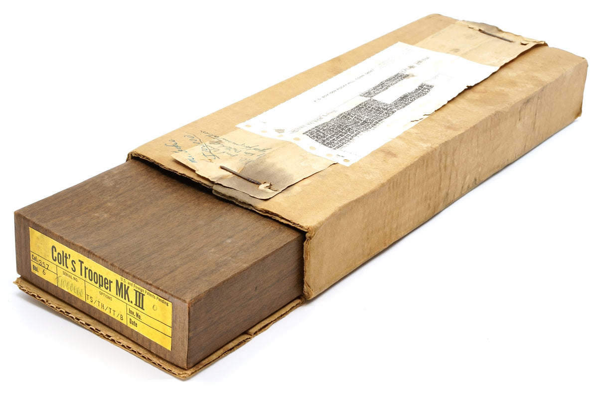 Colt Trooper MKIII 357 Mag SN:100000J MFG:1972