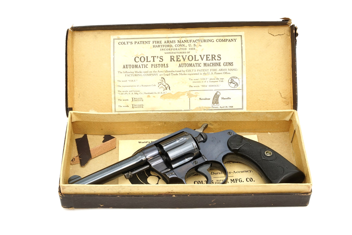Colt Police Positive 38 4&quot; SN:108556 MFG:1919 - Skinner