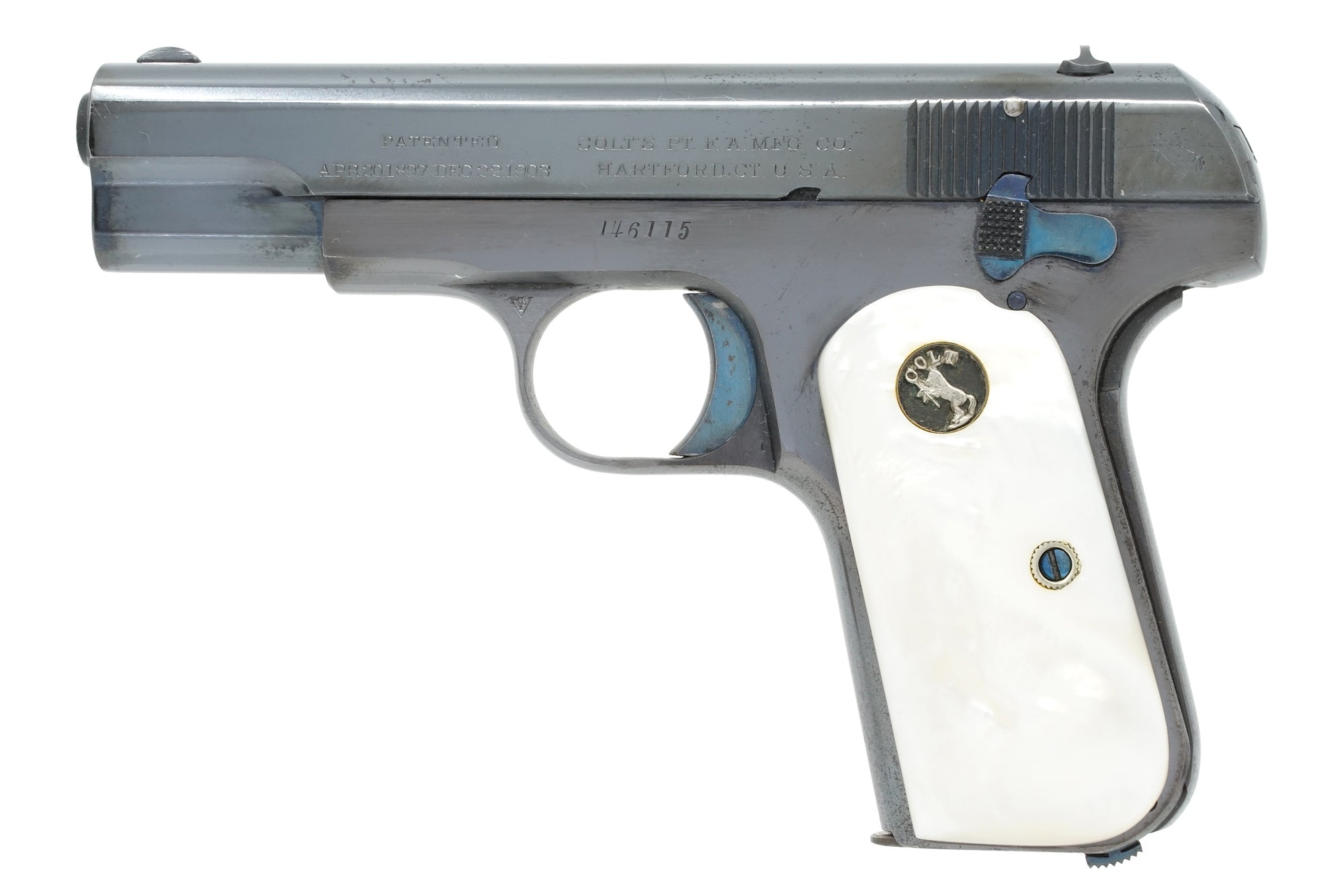 Colt 1903 Pocket Hammerless 32ACP SN:146115 MFG:1913