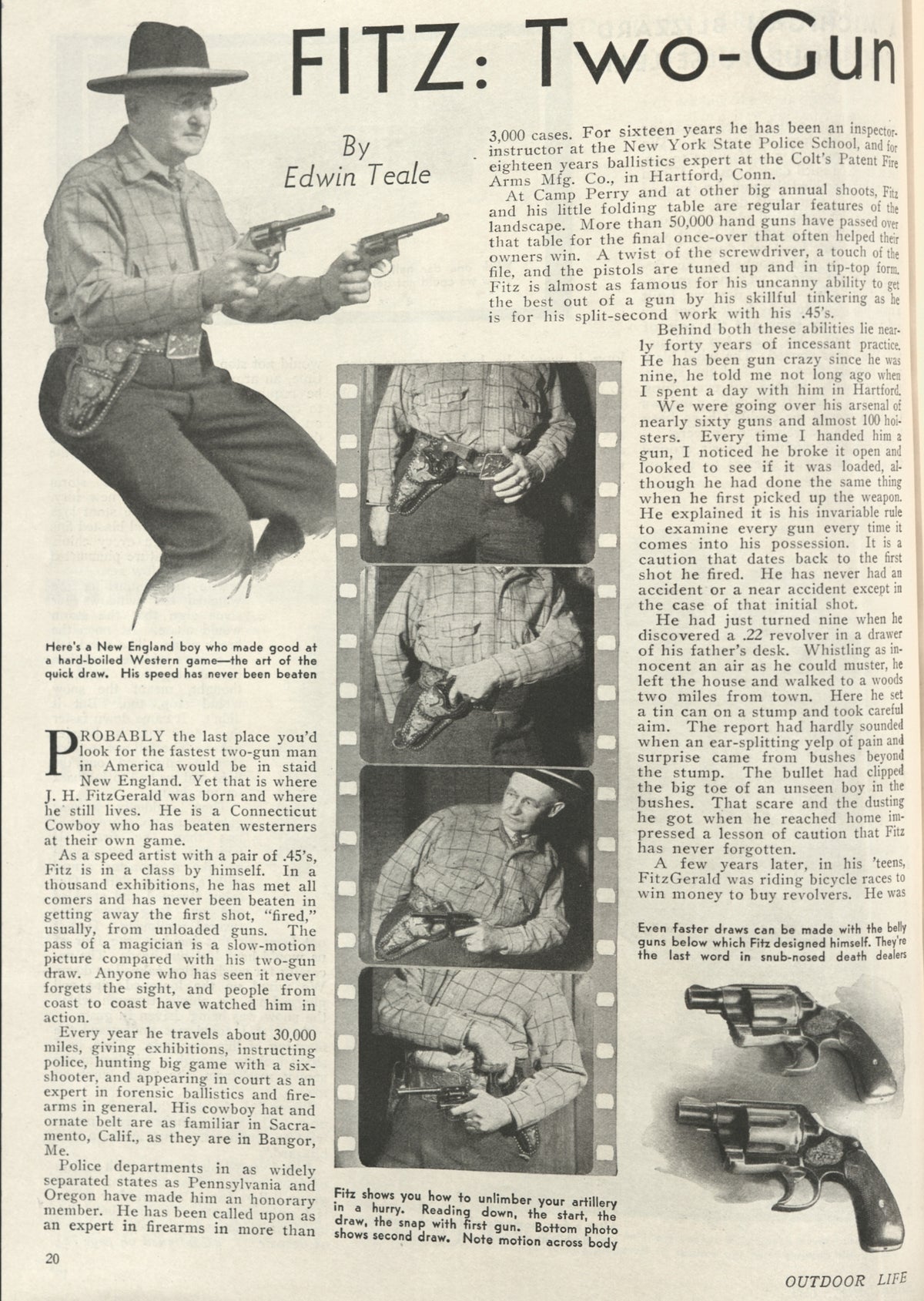 Colt New Service 45 Colt 2&quot; SN:320145 MFG:1944 - Fitz - John Henry Fitzgerald