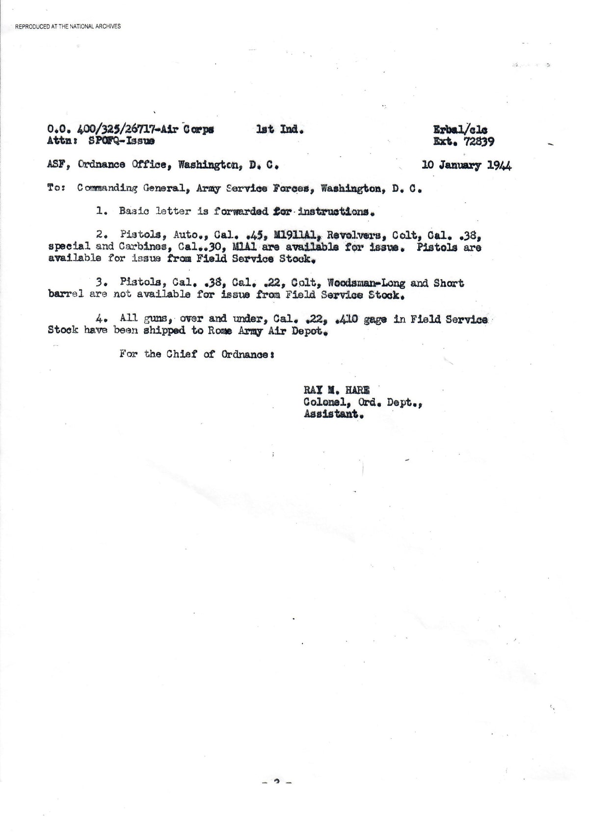 Colt .38 Super SN:35475 MFG:1944 - Army Air Forces