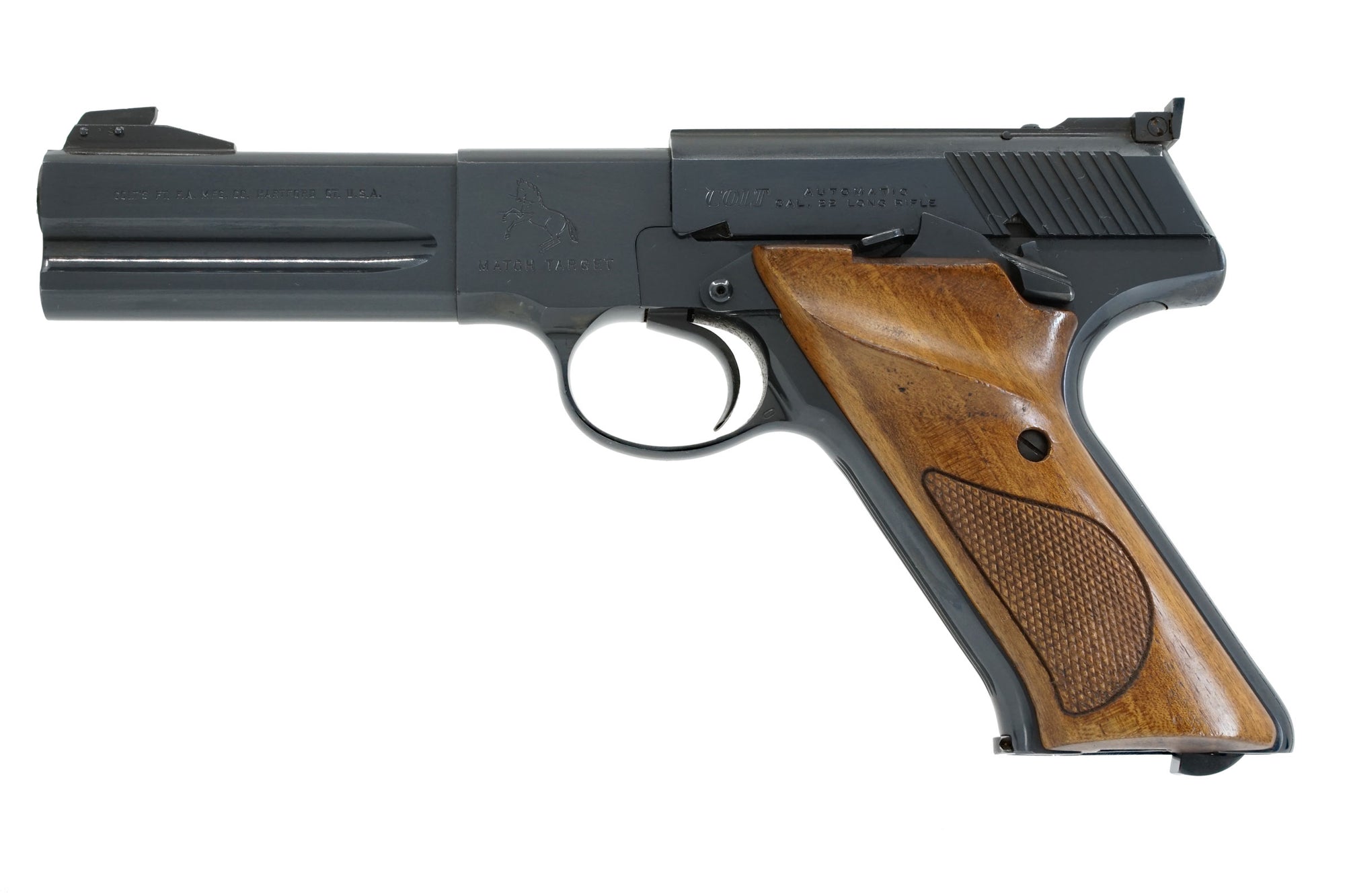 Colt Woodsman Match Target 4-1/2" 22LR SN:002004S MFG:1969