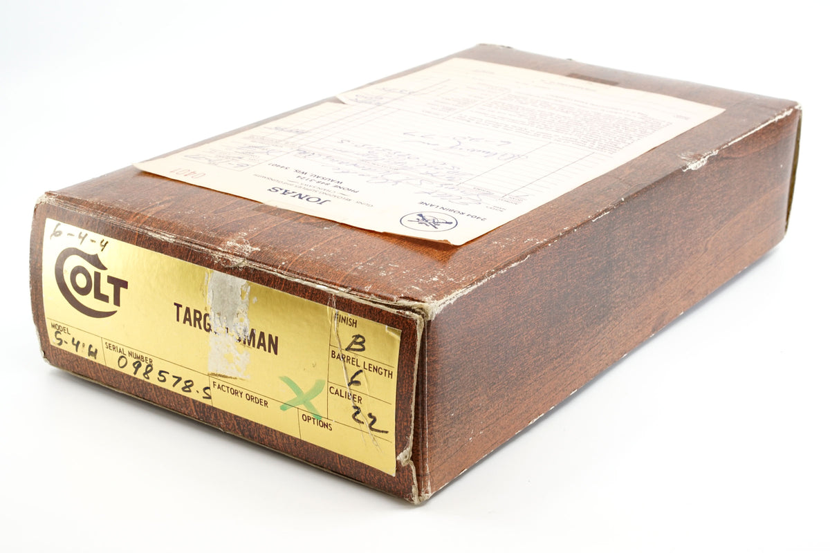 Colt Targetsman 6&quot; 22LR SN:098578-S MFG:1977