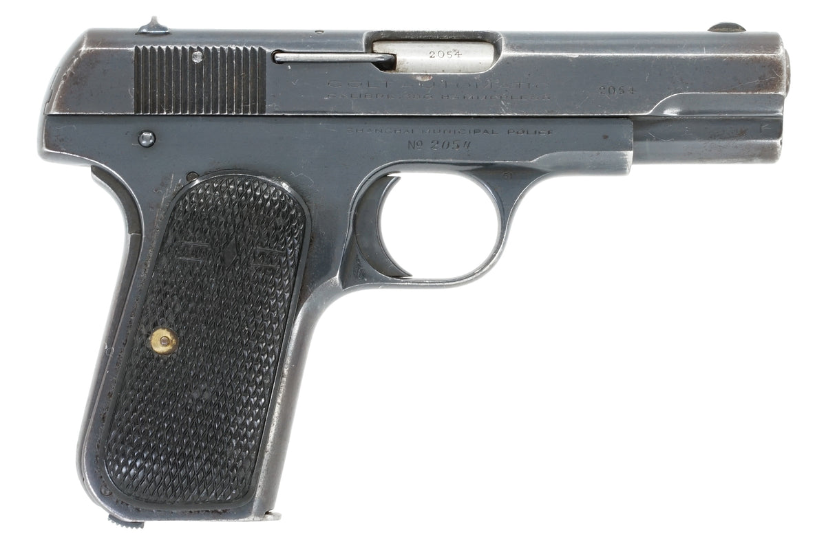 Colt 1908 Pocket Hammerless 380ACP SN:106072 MFG:1929 - Shanghai Municipal Police