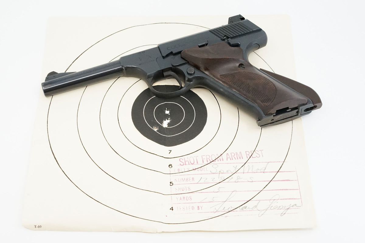 Colt Woodsman Sport 22LR 4-1/2&quot; SN:122898-S MFG:1952