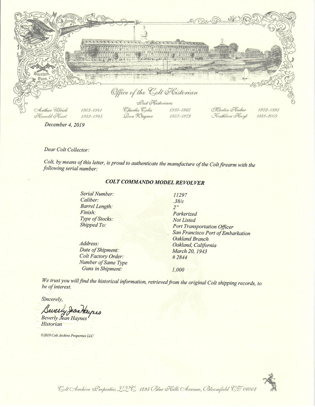 Colt Commando 38 Special 2&quot; SN:11297 MFG:1943