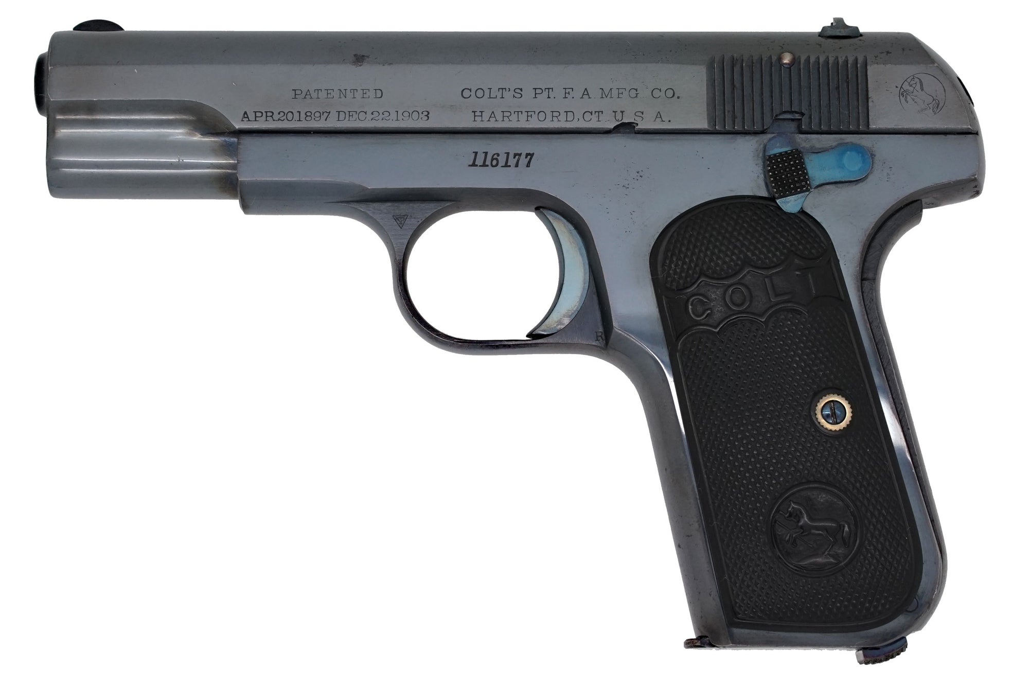 Colt 1903 Pocket Hammerless 32ACP SN:116177 MFG:1911