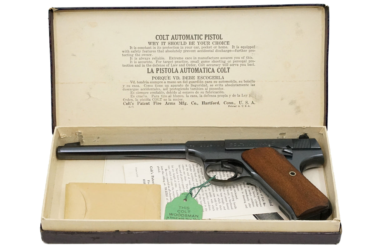 Colt Woodsman Target 6-5/8&quot; 22LR SN:125399 MFG:1938