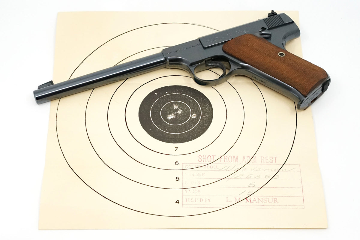 Colt Woodsman Target 6-5/8&quot; 22LR SN:125399 MFG:1938