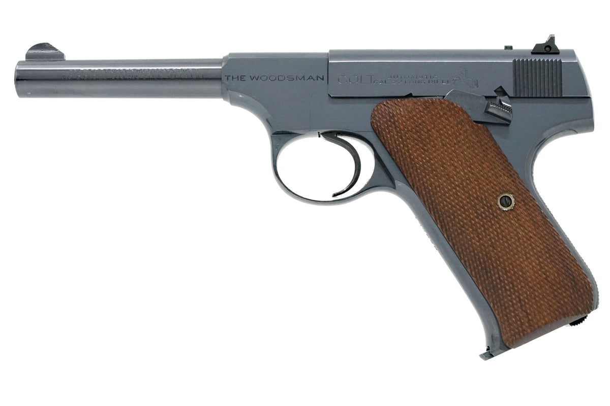 Colt Woodsman Sport 4-1/2&quot; 22LR SN:135678 MFG:1938 - Factory Checkered