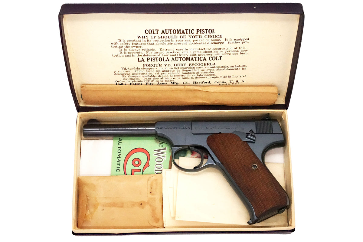 Colt Woodsman Sport 4-1/2&quot; 22LR SN:135678 MFG:1938 - Factory Checkered