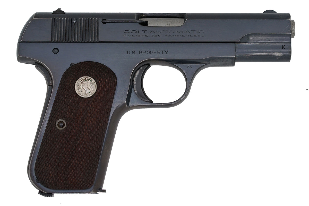 Colt 1908 Pocket Hammerless 380ACP SN:136020 MFG:1944 Navy Technical Mission - Double Header