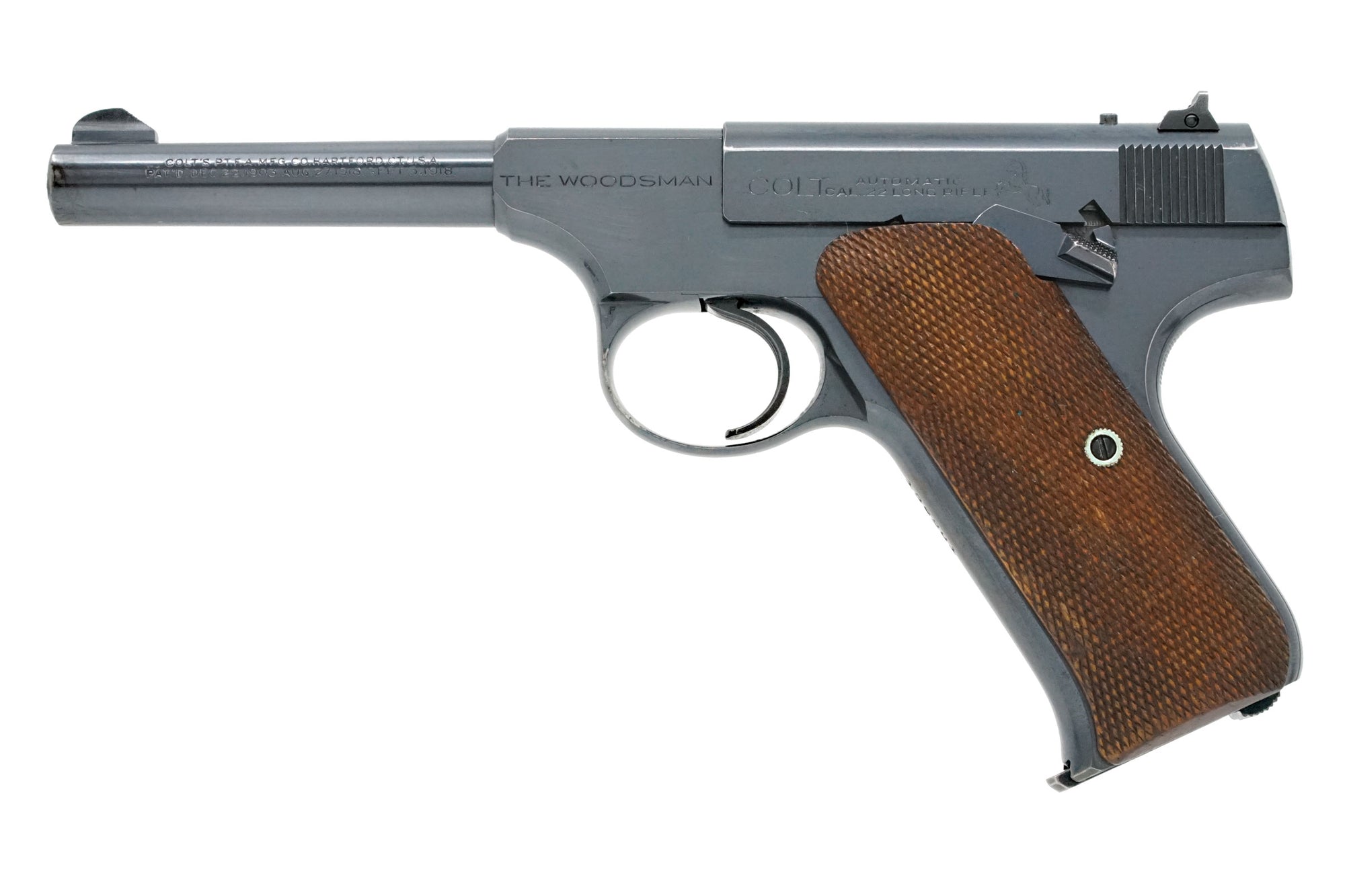 Colt Woodsman Sport 4-1/2" 22LR SN:136201 MFG:1939