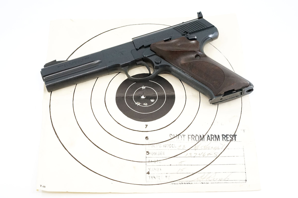 Colt Woodsman Match Target 4-1/2&quot; 22LR SN:137469-S MFG:1953