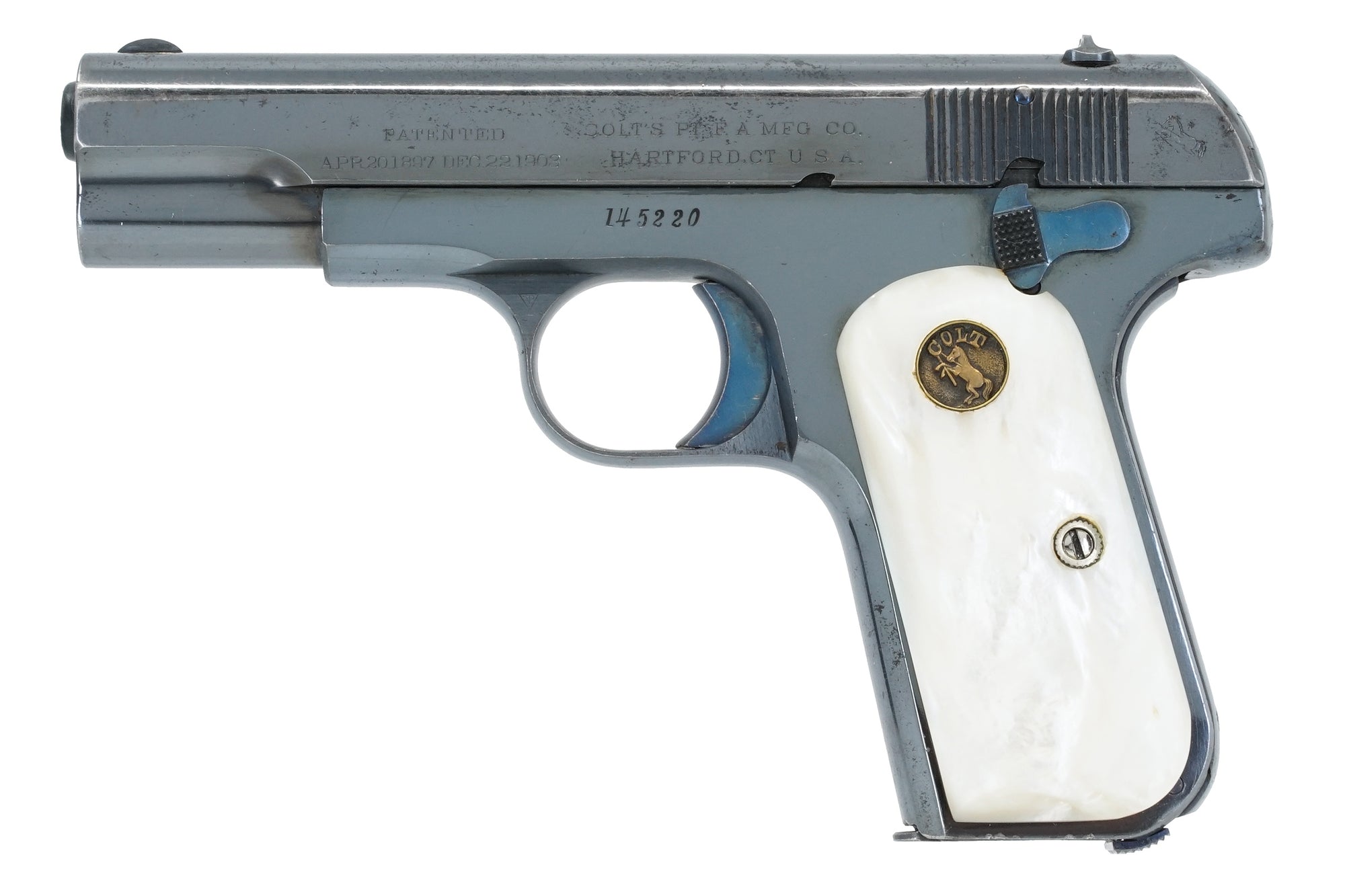 Colt 1903 Pocket Hammerless 32ACP SN:145220 MFG: 1913 - Border War