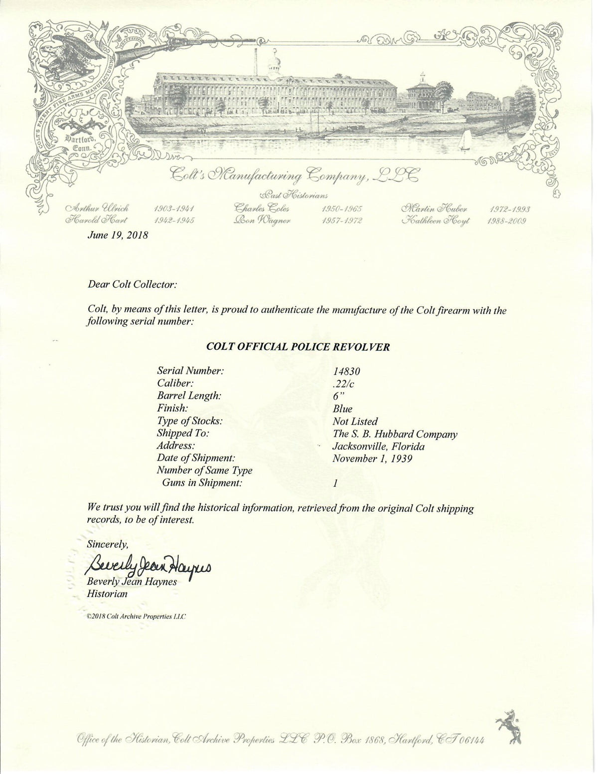 Colt Official Police 22LR SN:14830 MFG:1939