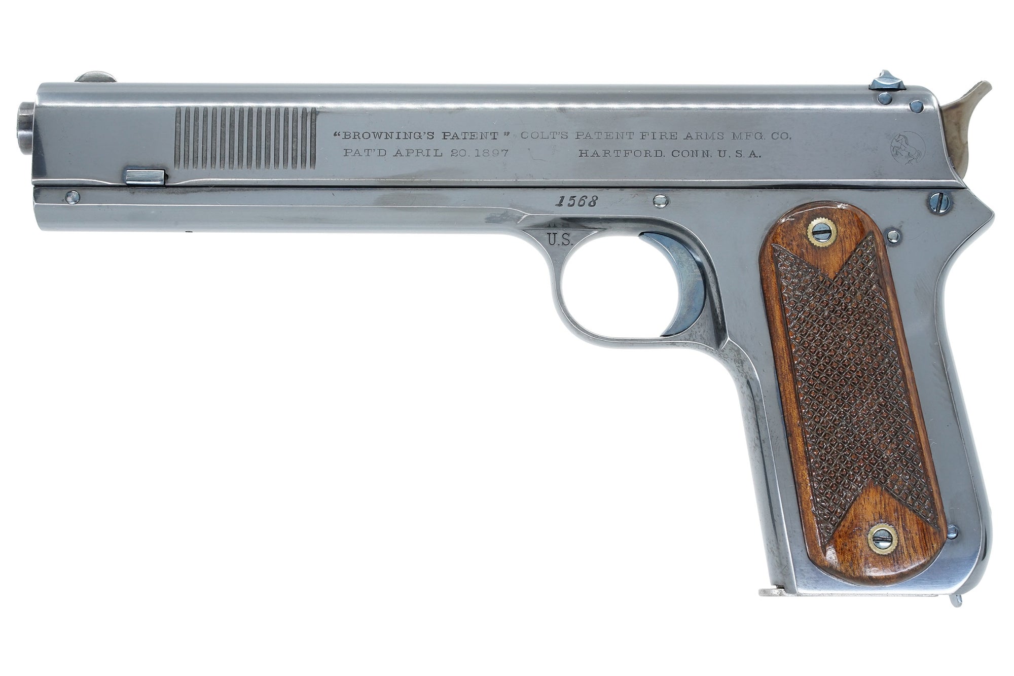 Colt Model 1900 38ACP SN:1568 MFG:1901 - ARMY
