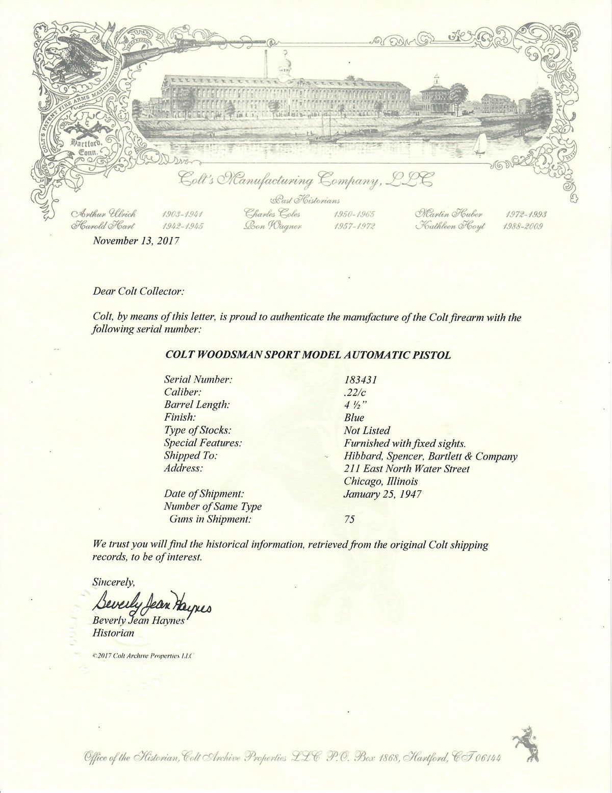 Colt Woodsman Sport 22LR 4-1/2&quot; SN:183431 MFG: 1947