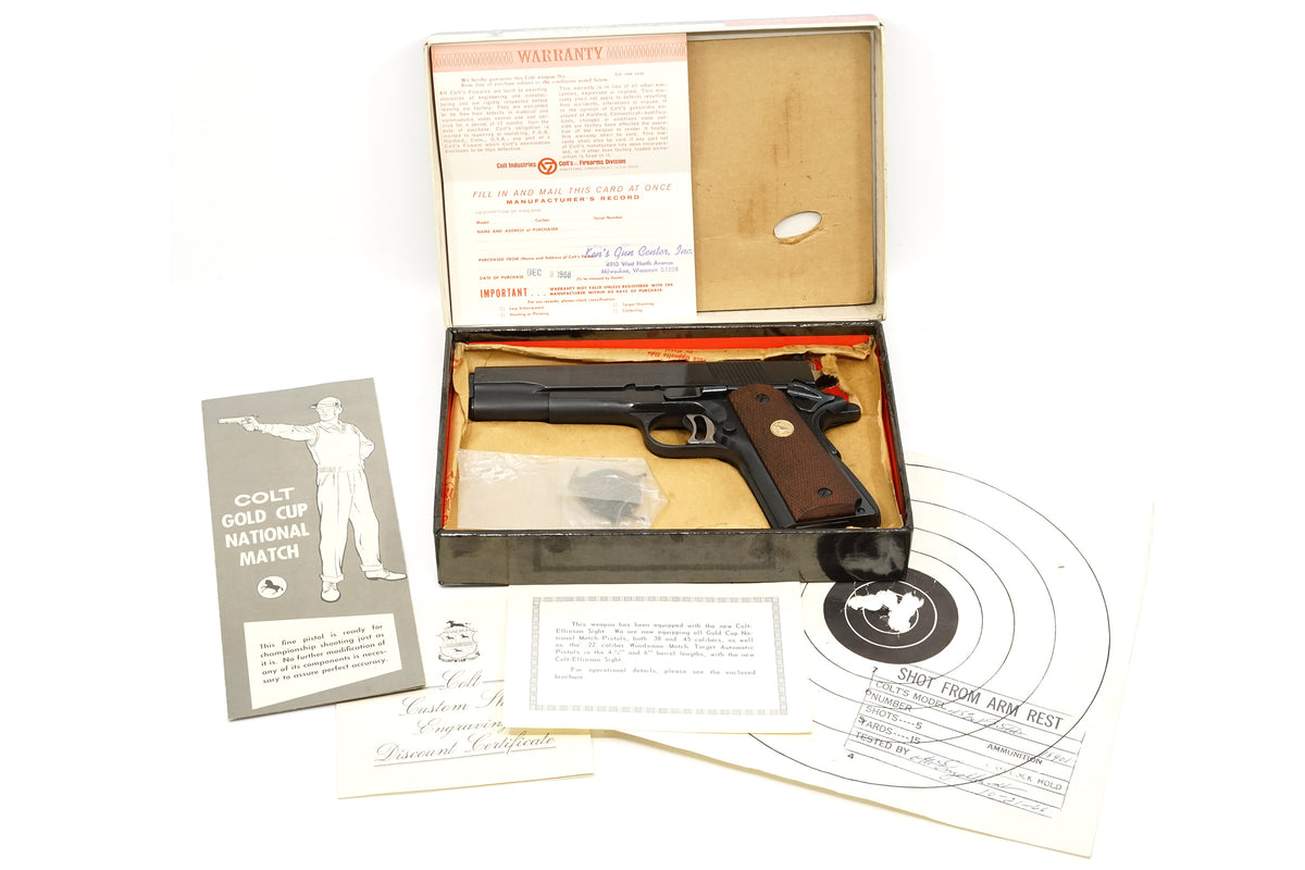Colt Gold Cup National Match 45ACP SN:18901-NM MFG:1966