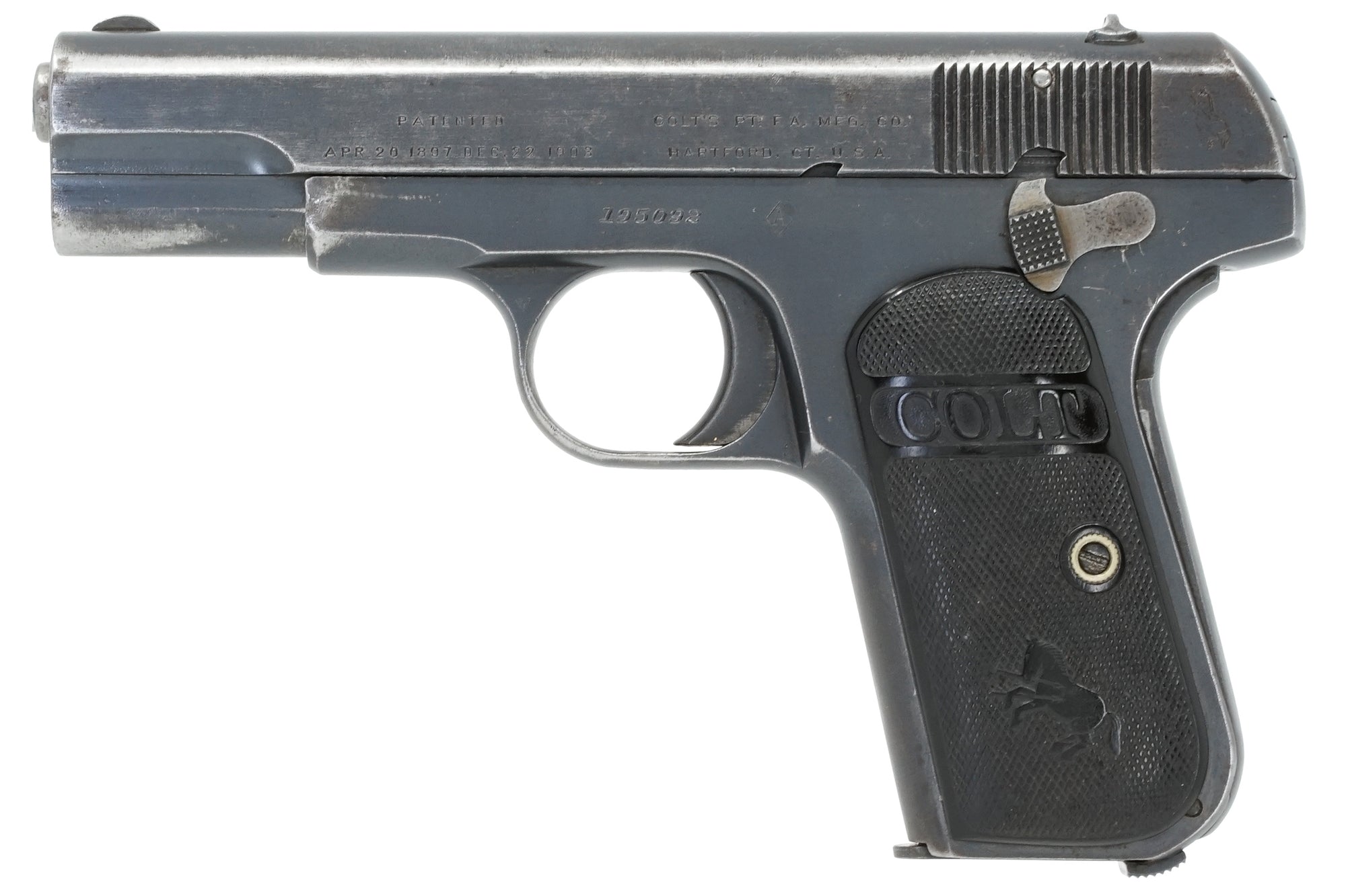 Colt 1903 Pocket Hammerless 32ACP SN:195092 MFG:1916 - Belgium Contract