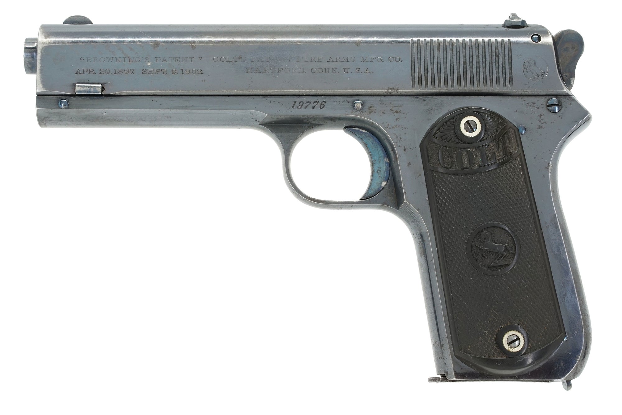 Colt 1903 Pocket Hammer 38ACP SN:19776 MFG:1904