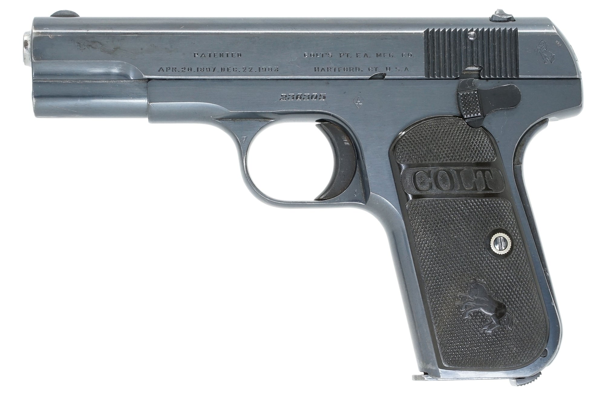 Colt 1903 Pocket Hammerless 32ACP SN:236305 MFG:1917 Belgian Overrun