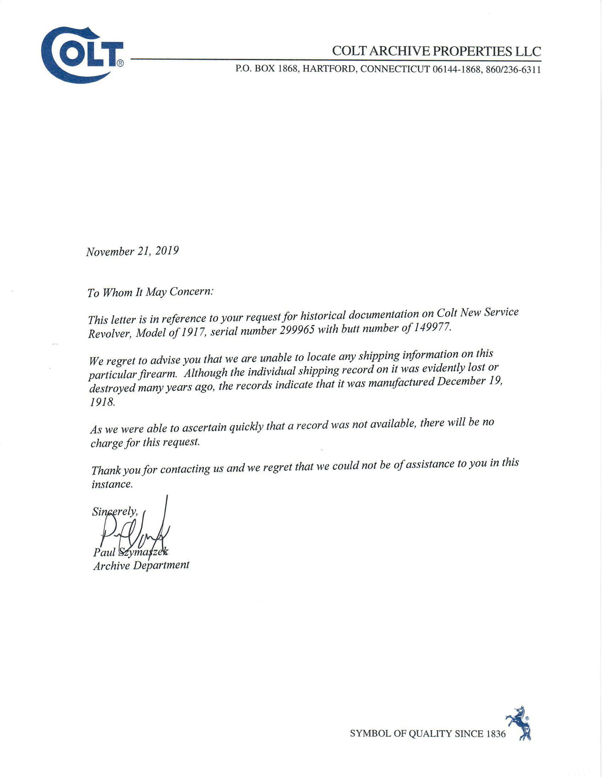 Colt M1917 New Service 5 1/2&quot; 45ACP SN:299965 MFG:1918