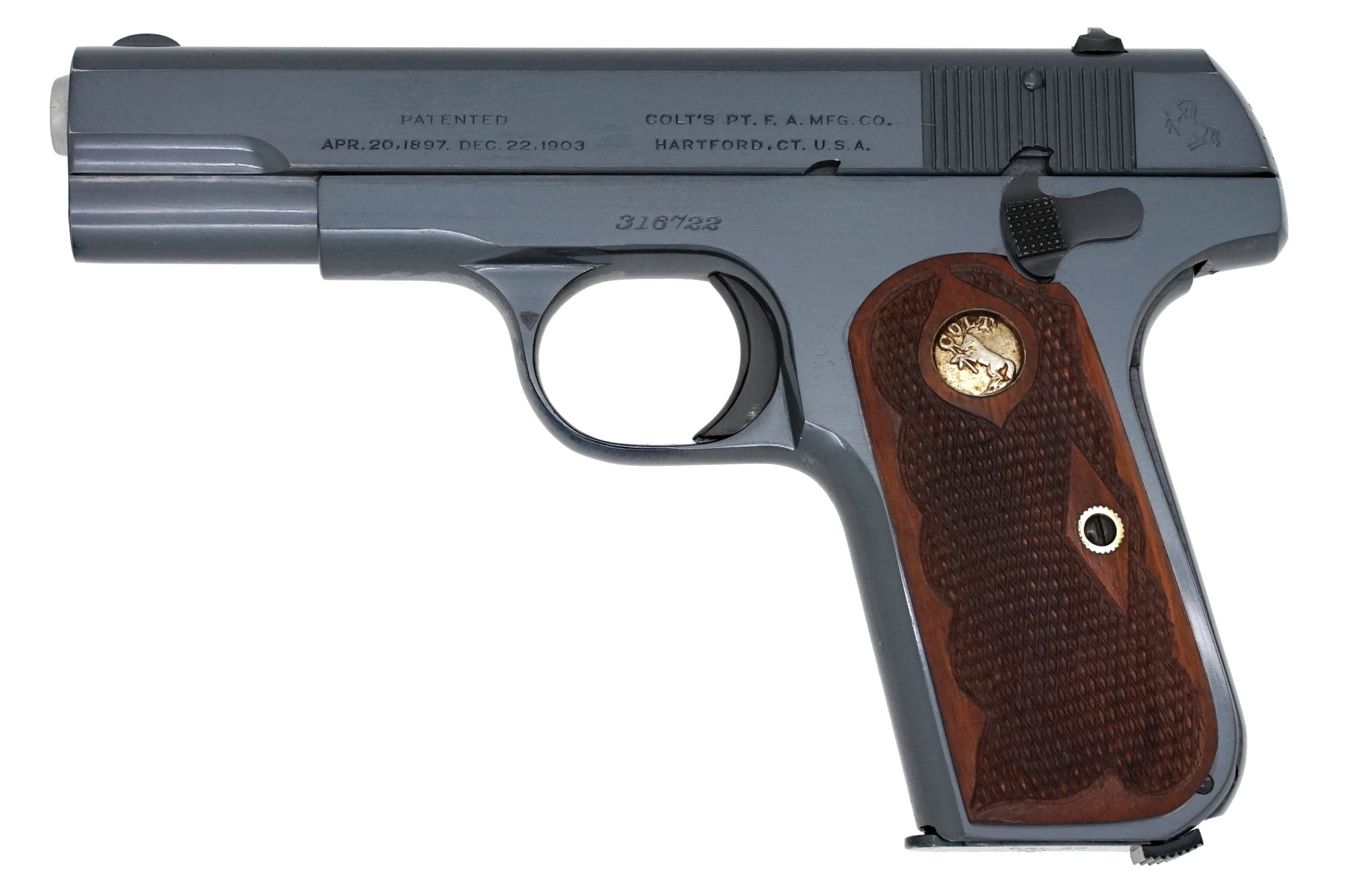 Colt 1903 Pocket Hammerless 32ACP SN:316722 MFG:1919