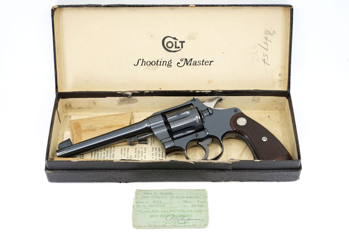 Colt Shooting Master 38 6&quot; SN:341754 MFG:1938
