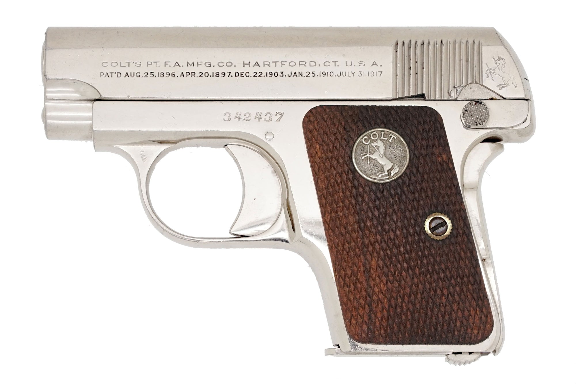 Colt 1908 Vest Pocket 25ACP SN:342437 MFG:1924