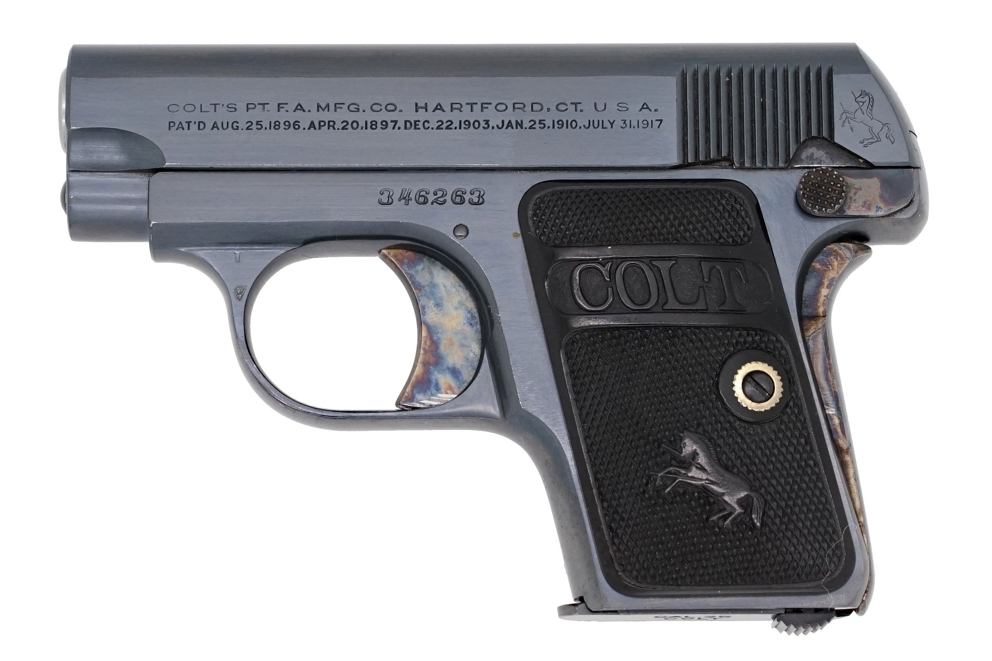 Colt 1908 Vest Pocket 25ACP SN:346263 MFG:1924