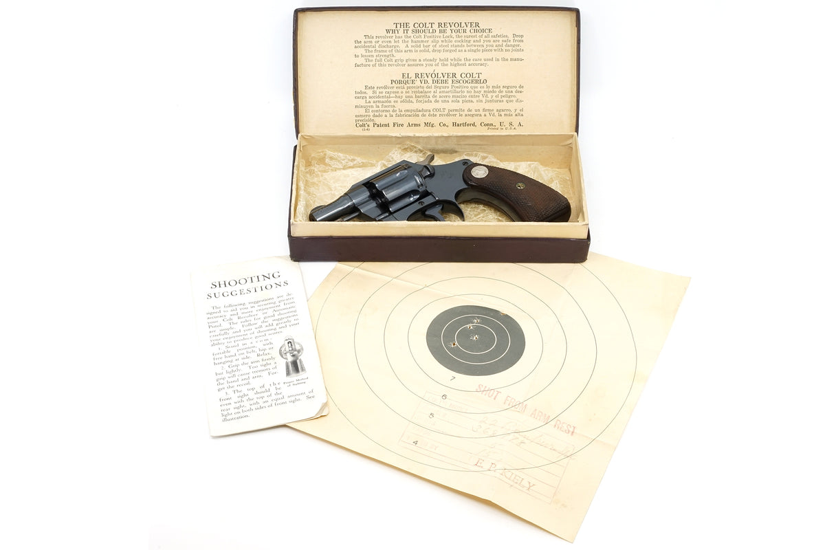 Colt Bankers Special 22LR SN:368778 MFG:1938