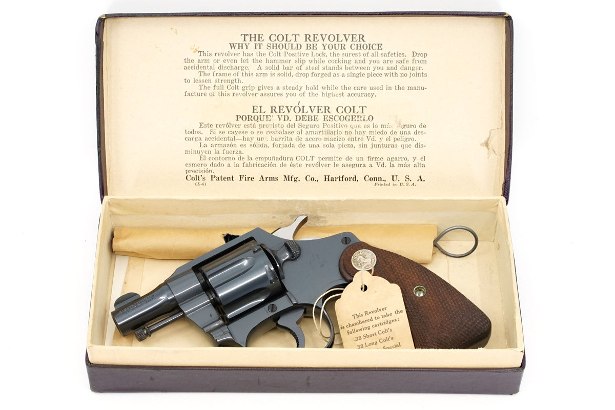 Colt Bankers Special 38 SN:371296 MFG:1938