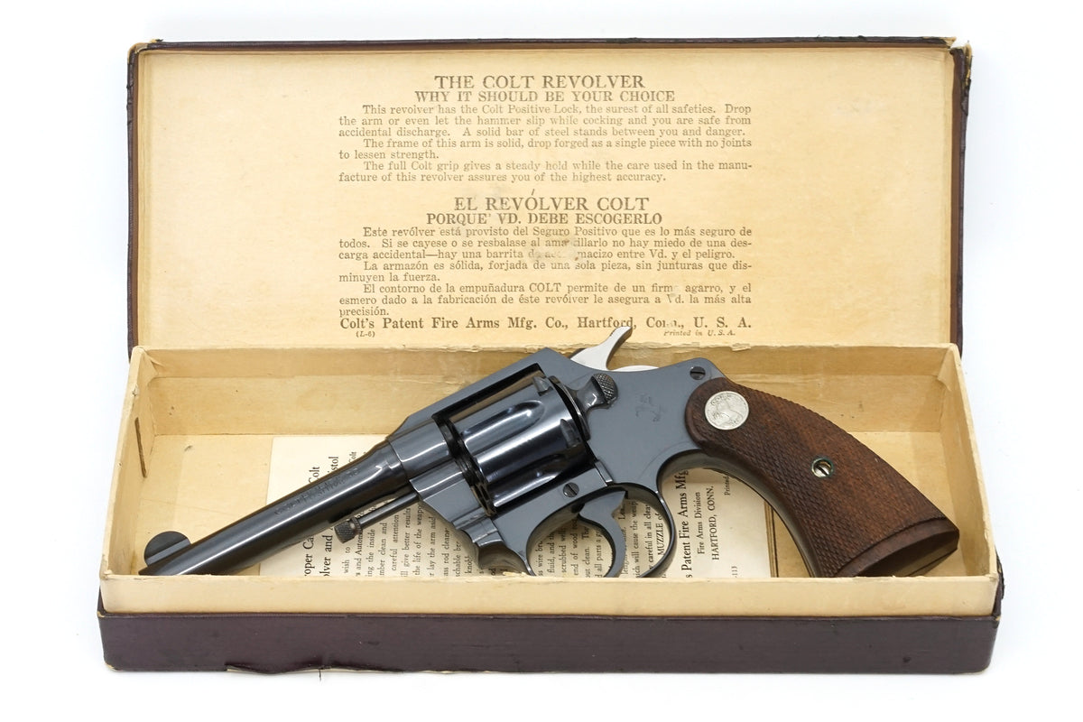 Colt Police Positive 38 Special 4&quot; SN:375147 MFG:1936