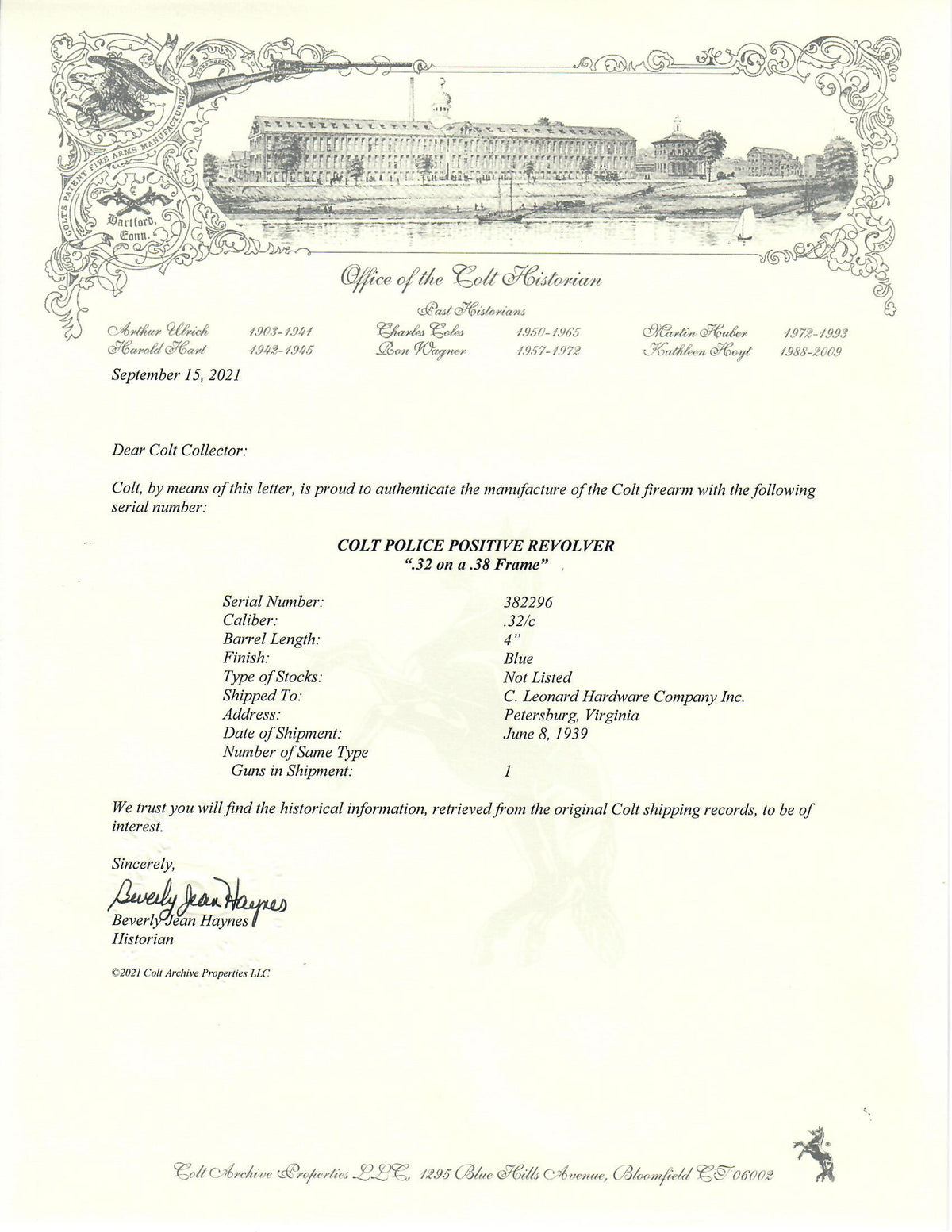 Colt Police Positive 32 Colt 4&quot; SN:382296 MFG:1939 - 32 on a 38 Frame