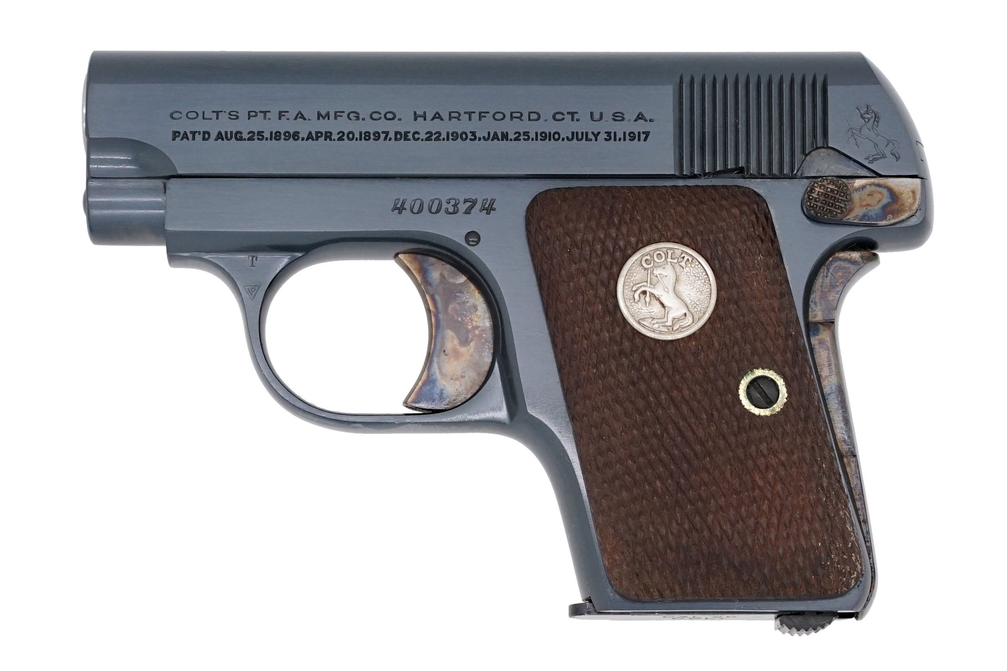 Colt 1908 Vest Pocket 25ACP SN:400374 MFG:1936