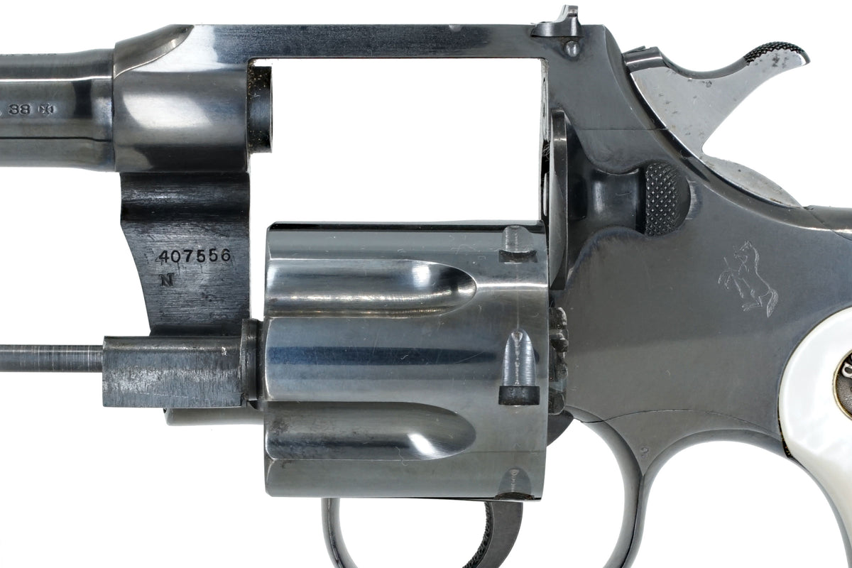Colt Officers Model 6&quot; 38 Special SN:407556 MFG:1915 - SKINNER
