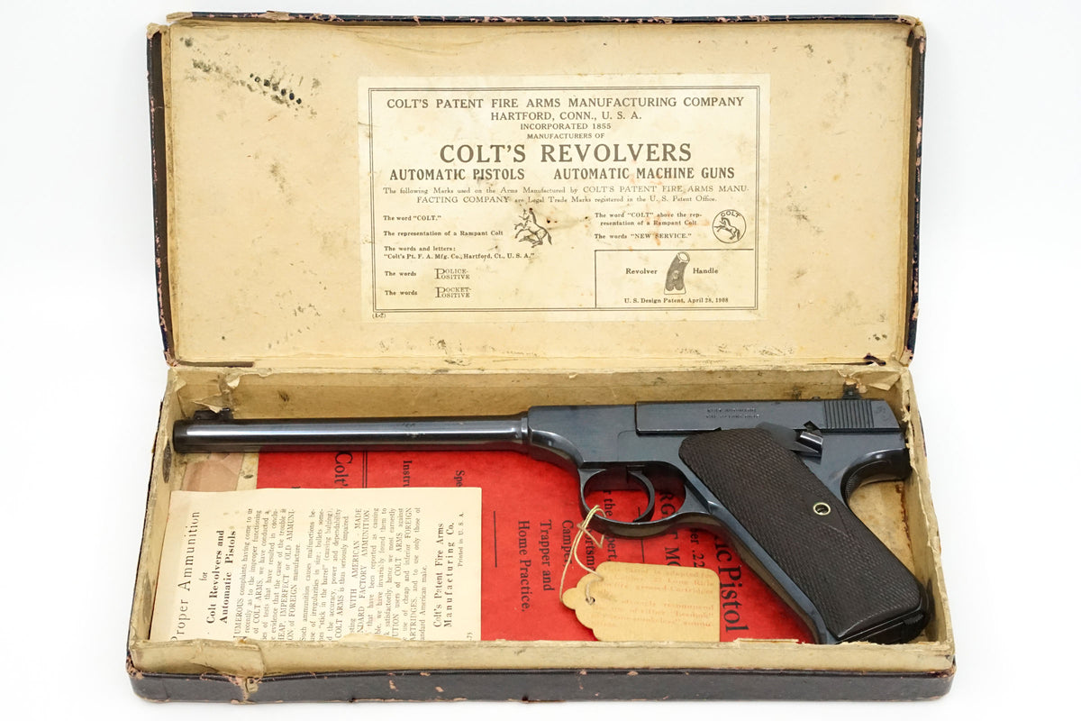 Colt Target Pistol 6-5/8&quot; 22LR SN:4407 MFG:1917