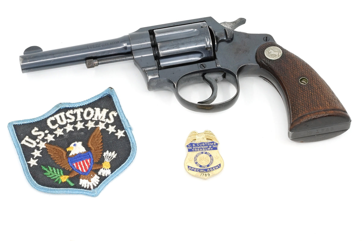 Colt Police Positive 38 4&quot; SN:453931 MFG:1938 - U.S. Customs