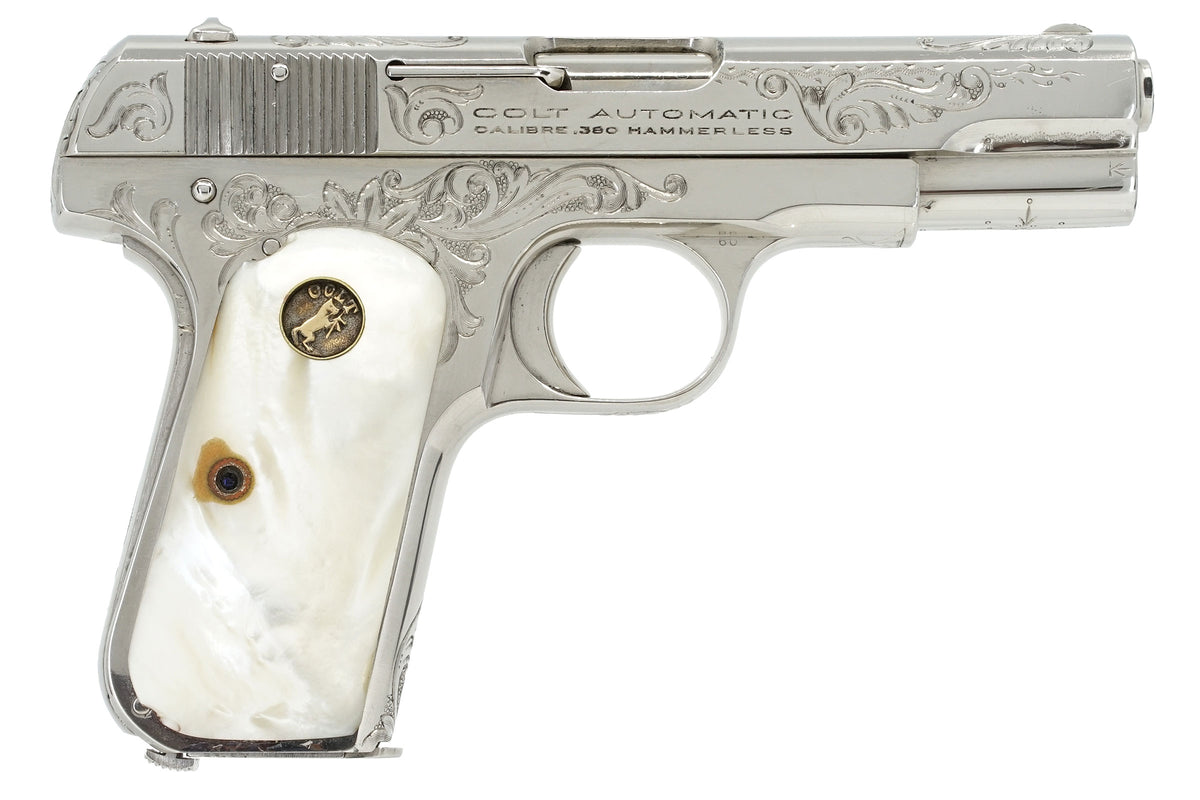 Colt 1908 Pocket Hammerless 380ACP SN:51592 MFG:1920 - Factory Engraved