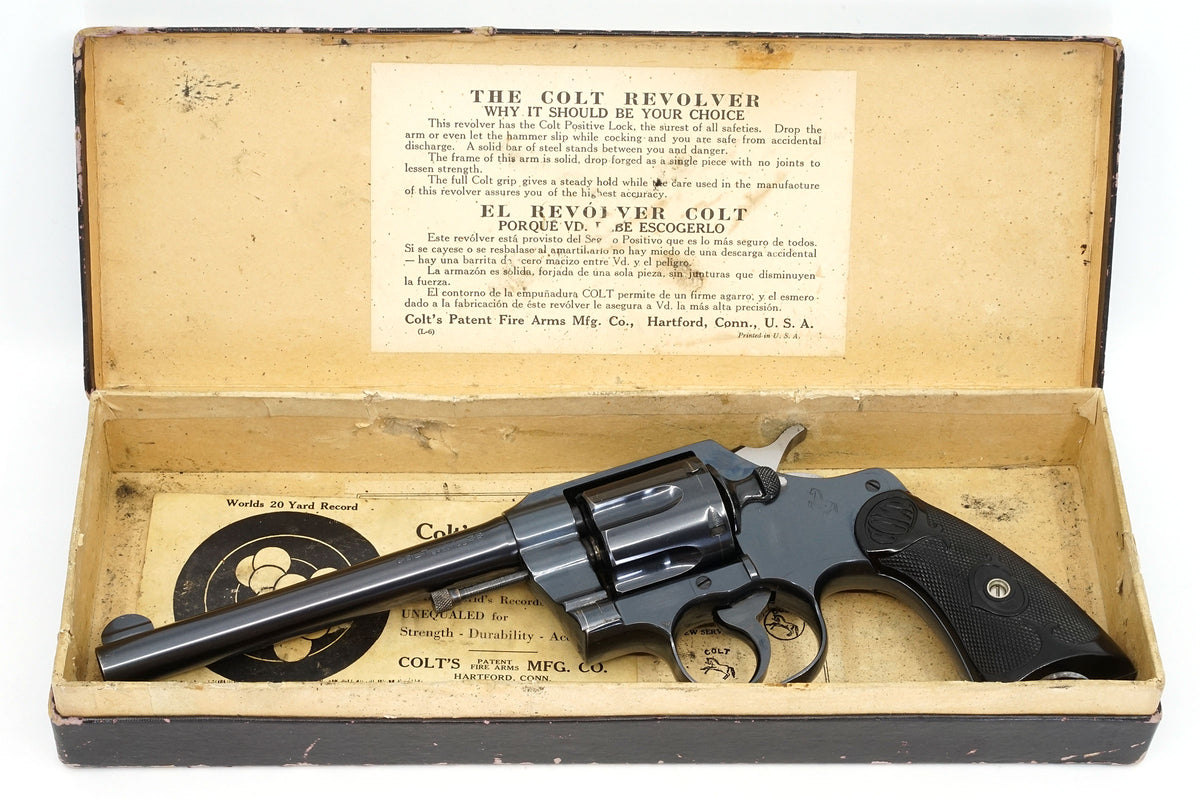 Colt Army Special 6&quot; 38 Special SN:518637 MFG:1925