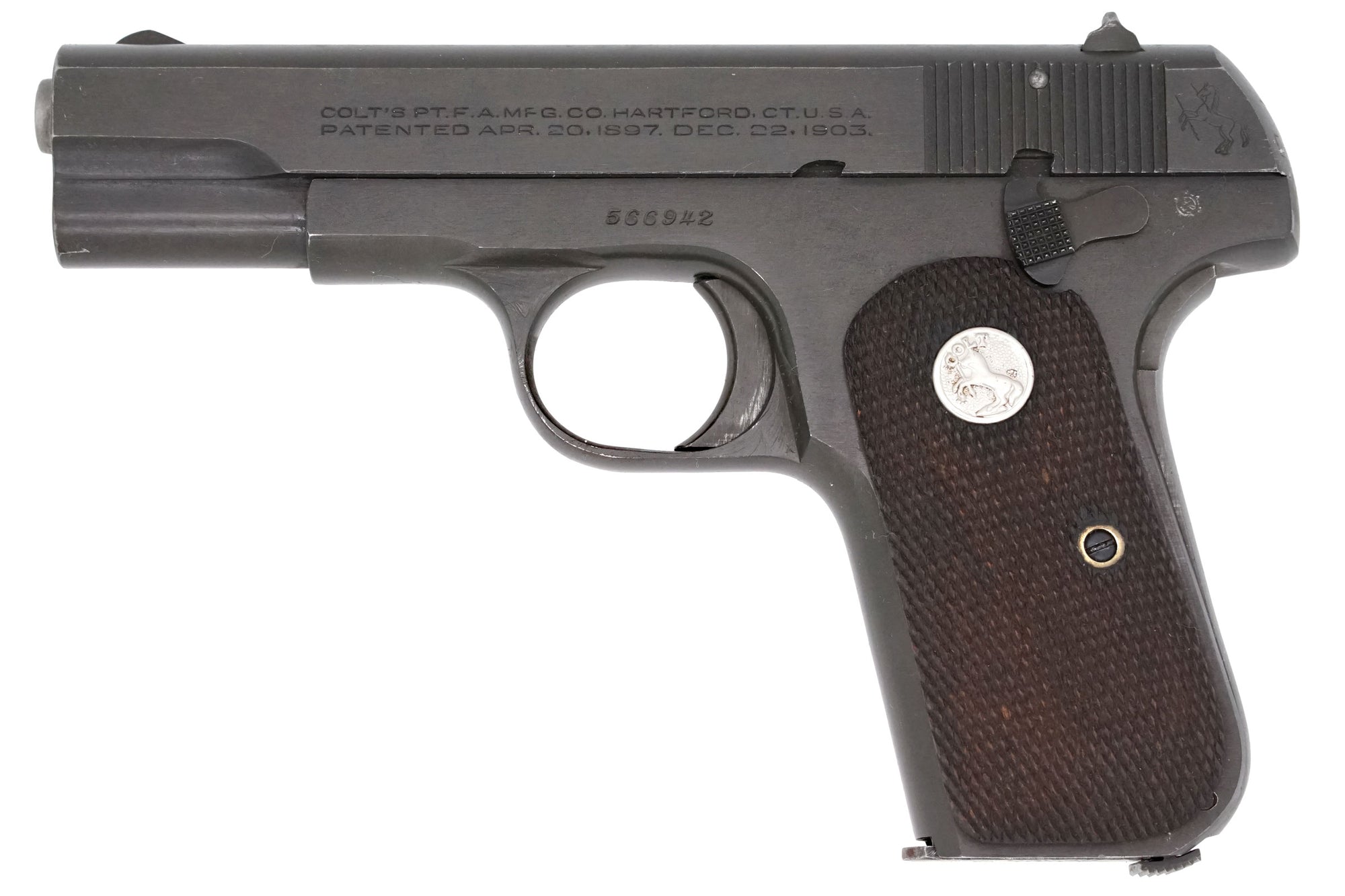 Colt 1903 Pocket Hammerless 32ACP SN:566942 MFG:1944
