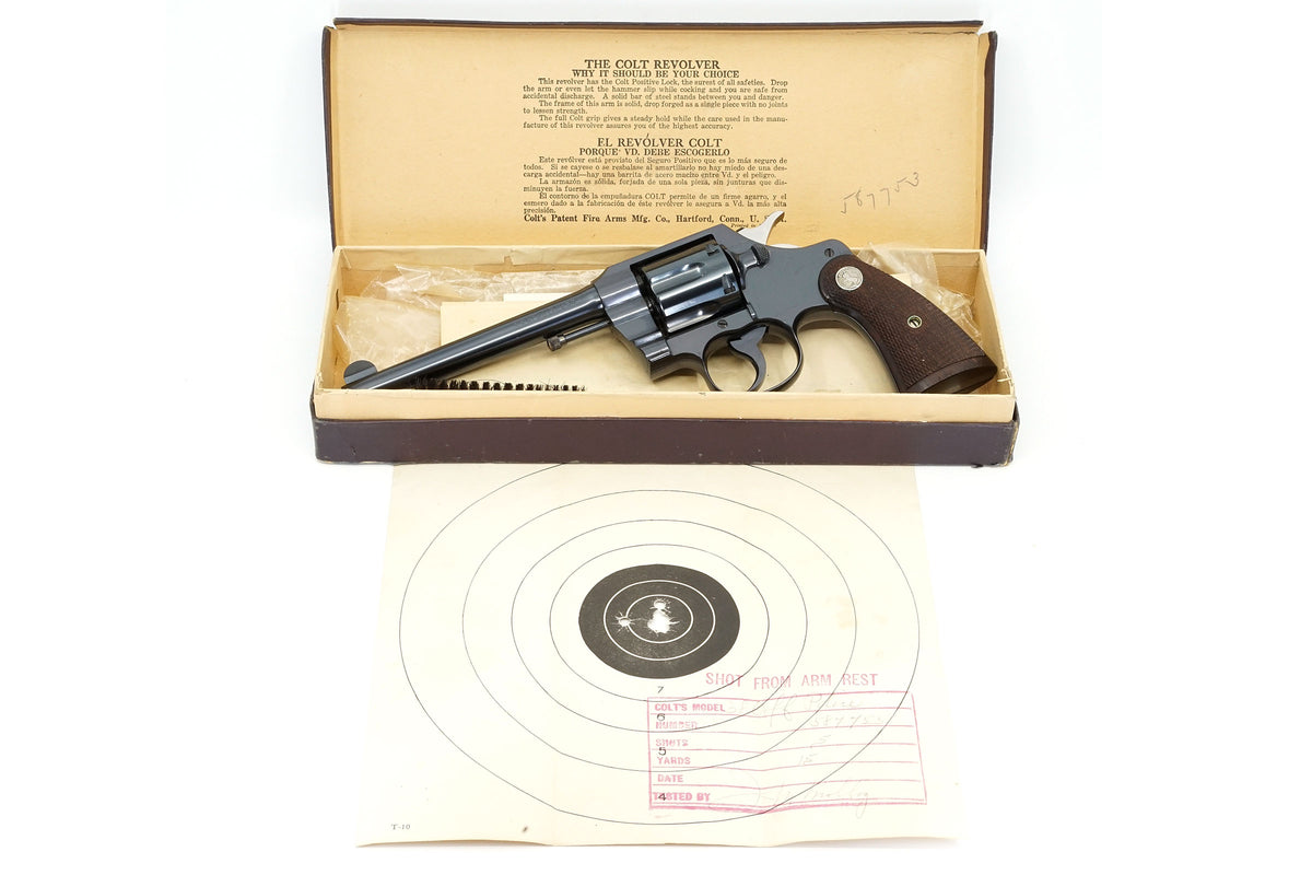 Colt Official Police 6&quot; 38 Special SN:587753 MFG:1934