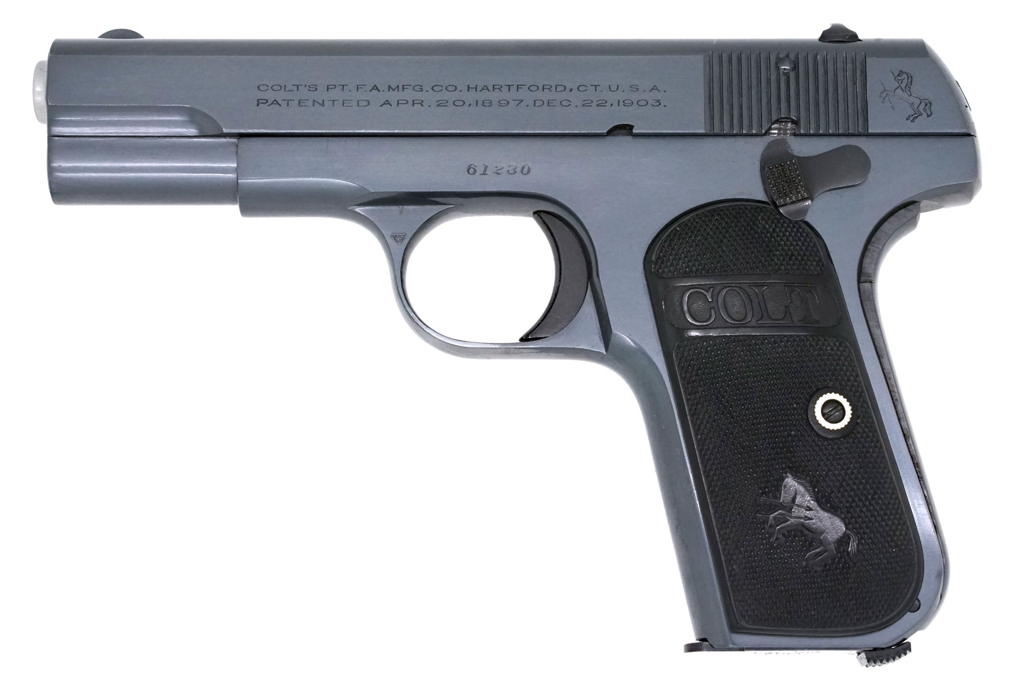 Colt 1908 Pocket Hammerless 380ACP SN:61230 MFG:1921