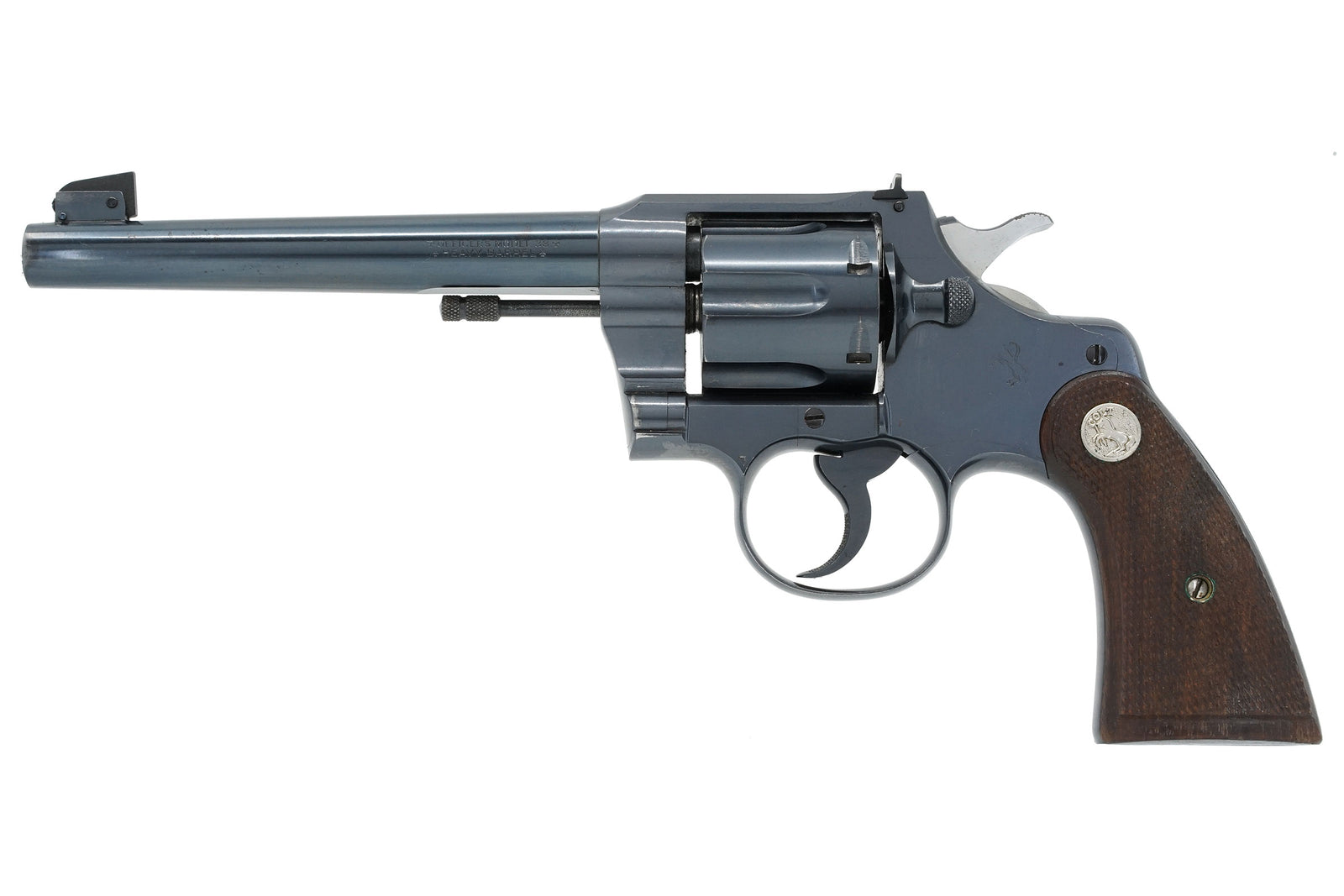 Colt Officers Model Target 6" 38 Special SN:620491 MFG:1937