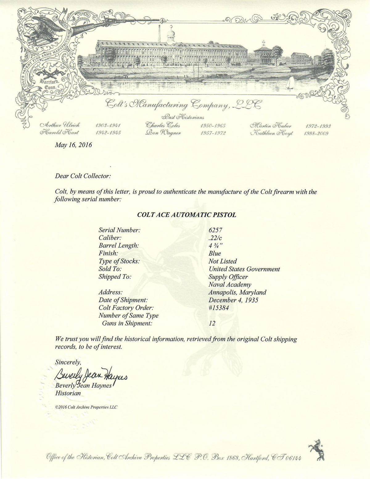 Colt Ace 22LR SN:1235 MFG:1931 NAVY